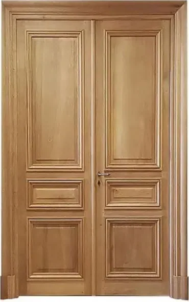 Puerta exterior, roble miel, hoja de madera, acristalado y laterales a pedido (EX-055)