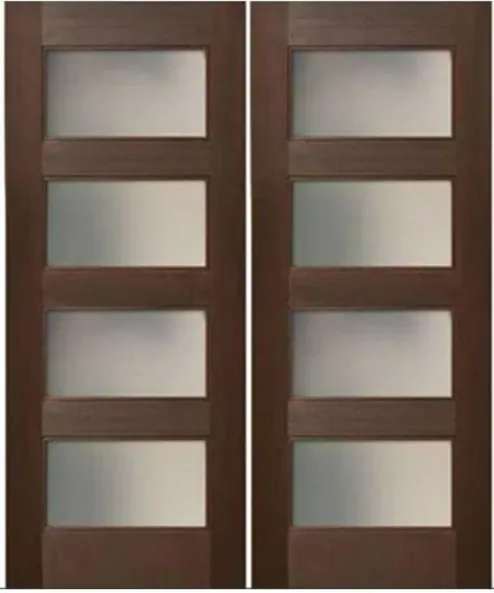 Puerta interior, nogal, hoja interior: pintada, chapada o laminada (IN-010)
