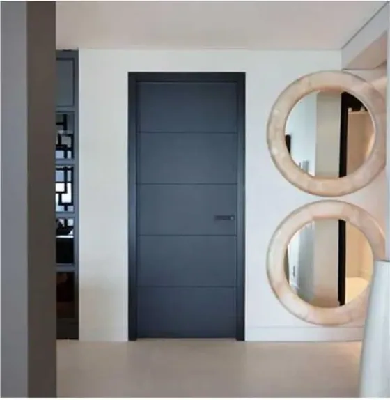 Puerta interior, gris, hoja interior: pintada, chapada o laminada (IN-102)