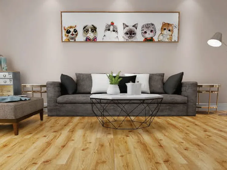 Rustic knotty oak, laid in the room (SP-04)