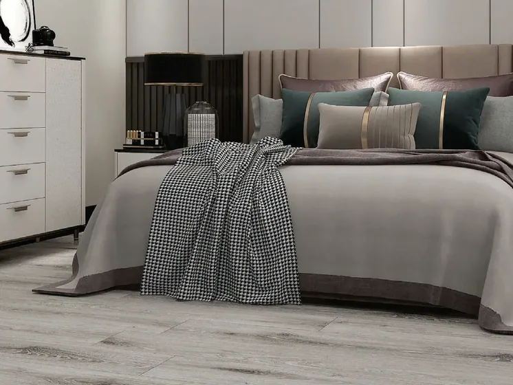 Silver grey oak, laid in the room (SP-10)