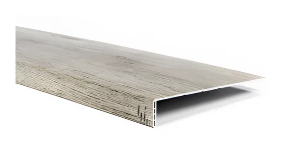 Stair tread, 94.5 × 1.8 × 0.3 in (2400 × 45 × 7 mm), for floors from 0.16 in (4 mm) (TR-06)