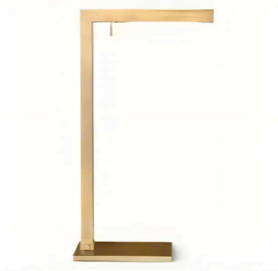 Cantilevered floor lamp, solid brass (FL-03)